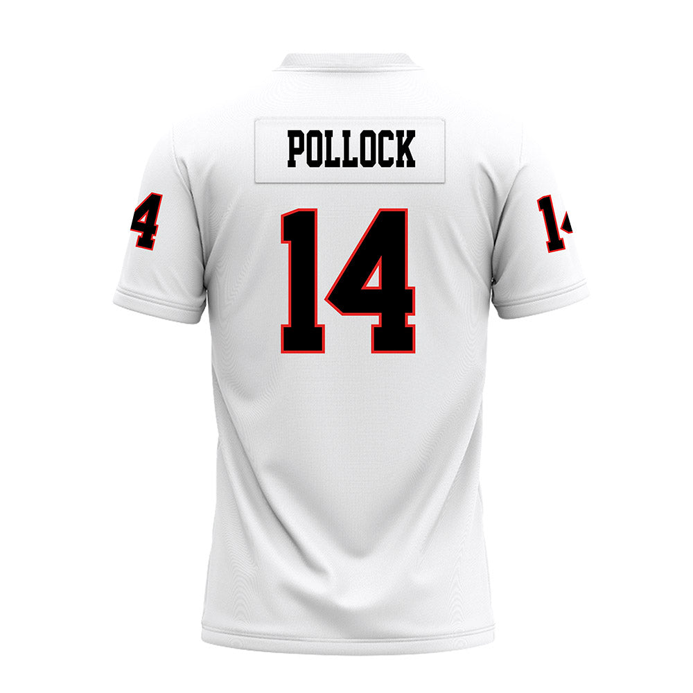 Texas Tech - NCAA Football : Brice Pollock - White Premium Football Jersey-1