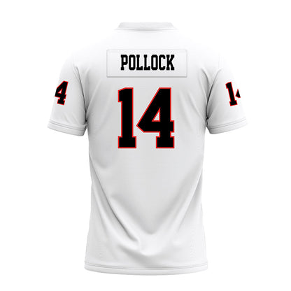 Texas Tech - NCAA Football : Brice Pollock - White Premium Football Jersey-1