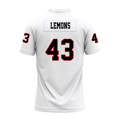 Texas Tech - NCAA Football : Chris Lemons - White Premium Football Jersey-1
