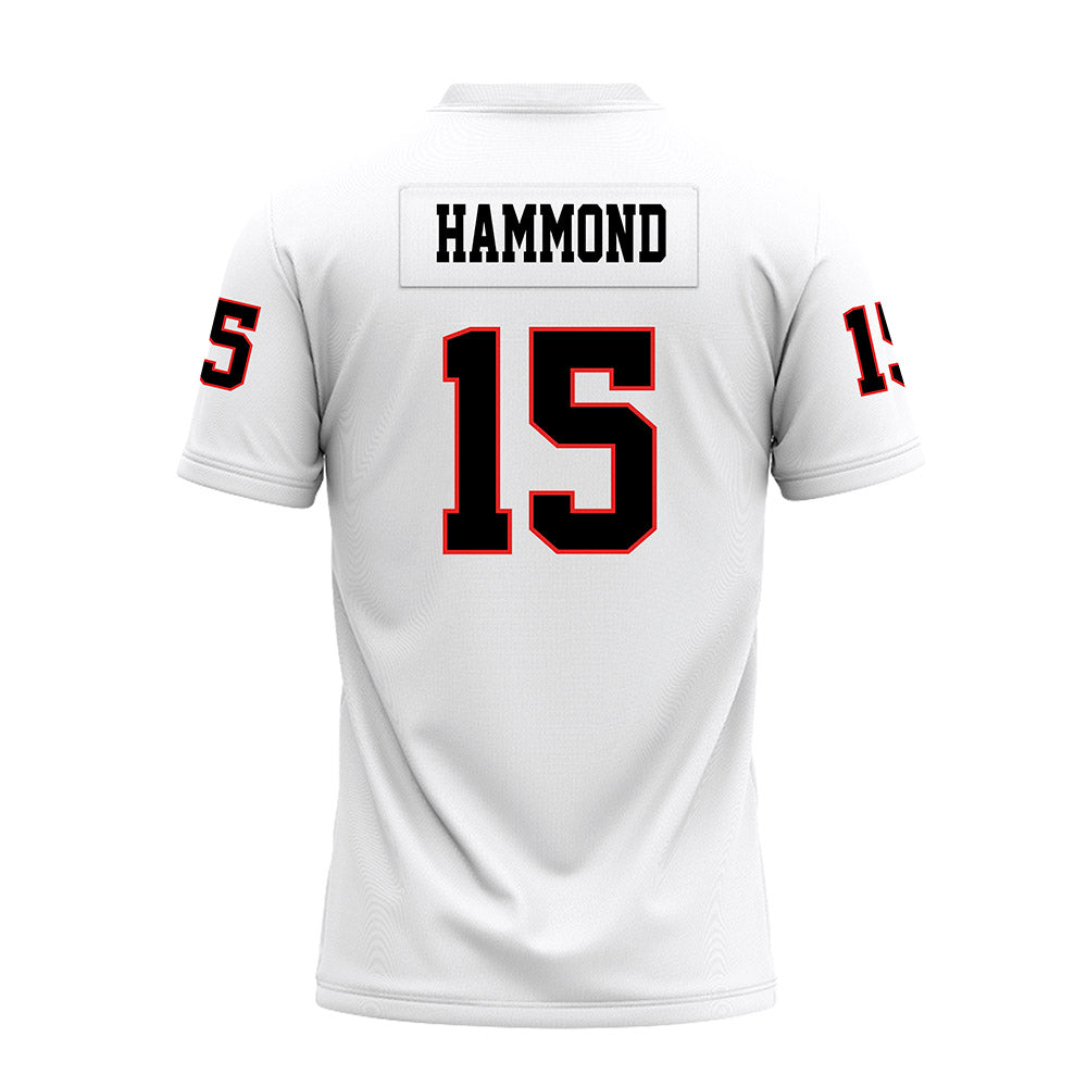 Texas Tech - NCAA Football : William Hammond - White Premium Football Jersey-1
