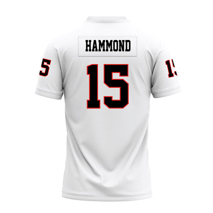 Texas Tech - NCAA Football : William Hammond - White Premium Football Jersey-1