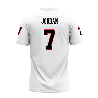 Texas Tech - NCAA Football : Brenden Jordan - White Premium Football Jersey-1