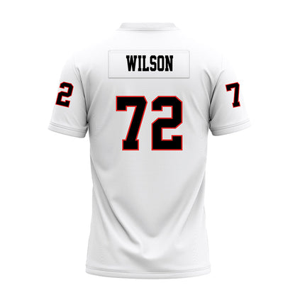Texas Tech - NCAA Football : Sheridan Wilson - White Premium Football Jersey-1