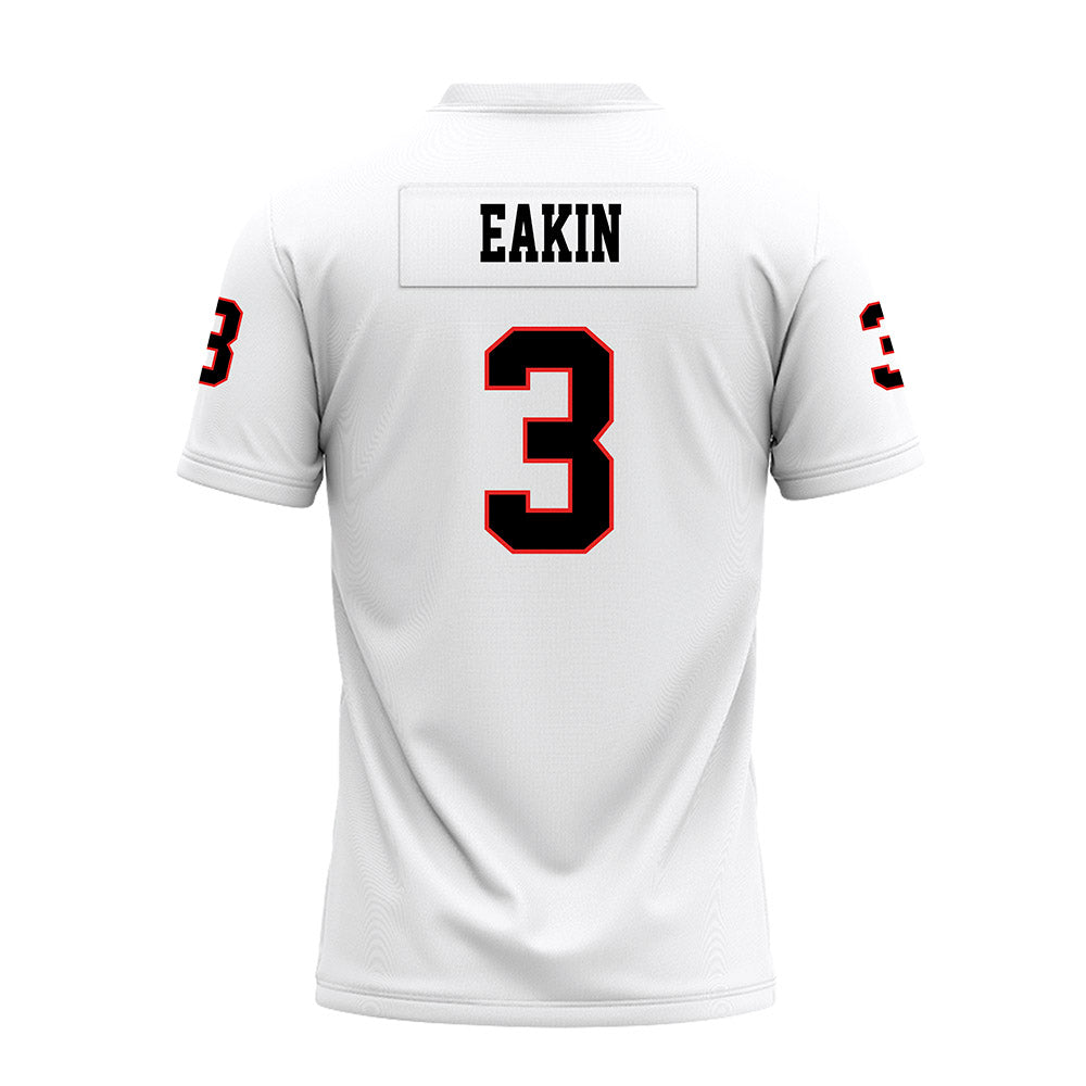 Texas Tech - NCAA Football : Coy Eakin - White Premium Football Jersey-1