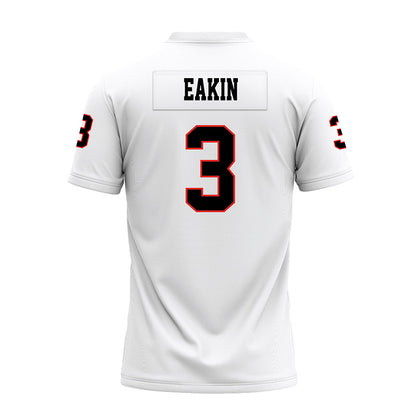 Texas Tech - NCAA Football : Coy Eakin - White Premium Football Jersey-1