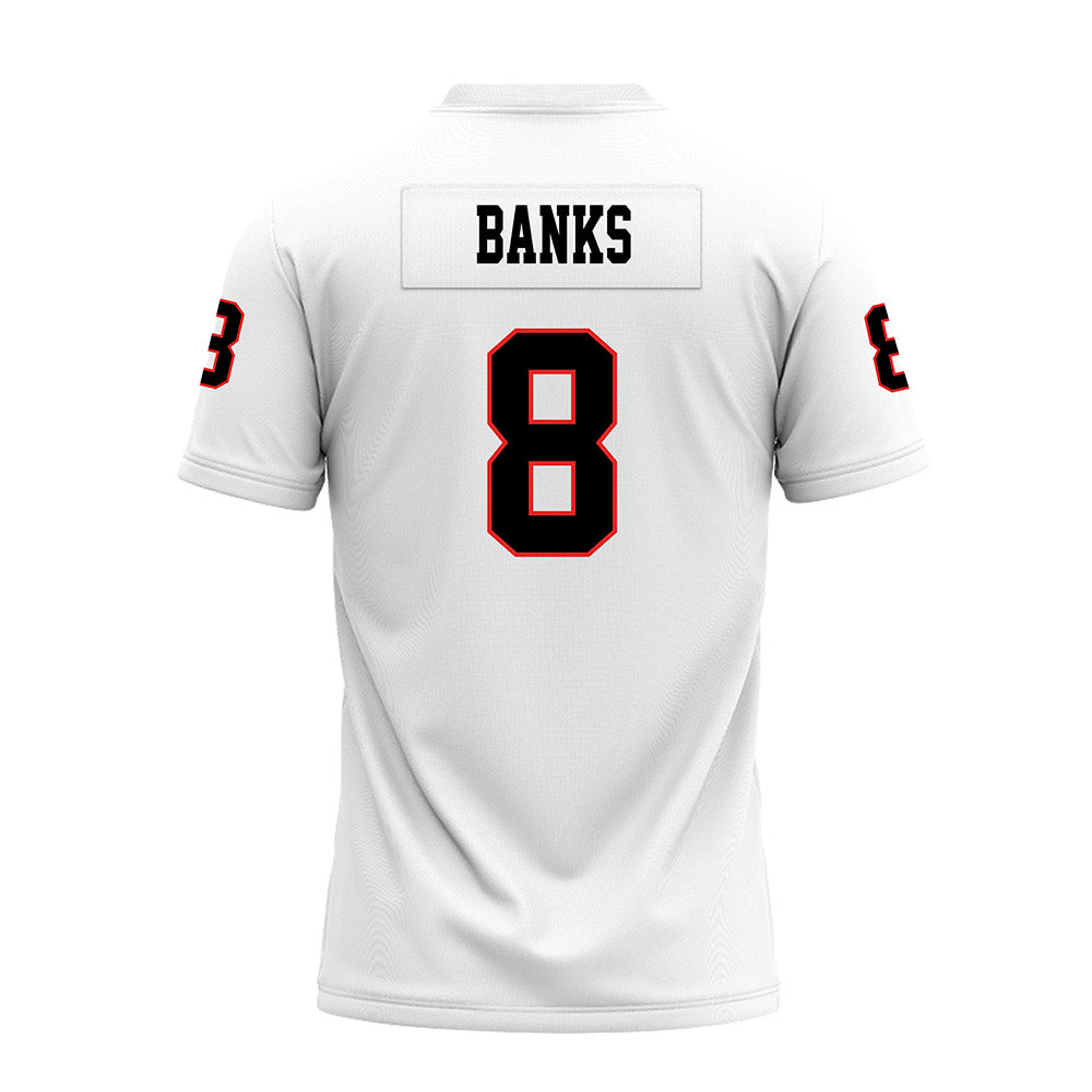 Texas Tech - NCAA Football : E'Maurion Banks - White Premium Football Jersey-1