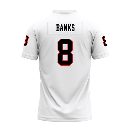 Texas Tech - NCAA Football : E'Maurion Banks - White Premium Football Jersey-1