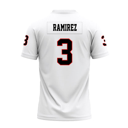 Texas Tech - NCAA Football : Bryce Ramirez - White Premium Football Jersey-1