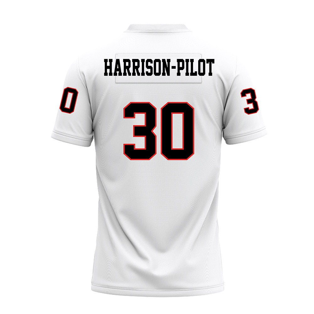Texas Tech - NCAA Football : Mikal Harrison-Pilot - White Premium Football Jersey-1