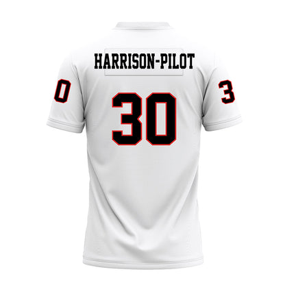 Texas Tech - NCAA Football : Mikal Harrison-Pilot - White Premium Football Jersey-1