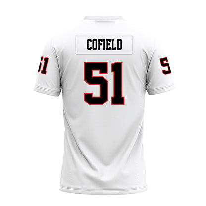Texas Tech - NCAA Football : Jayden Cofield - White Premium Football Jersey-1