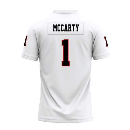 Texas Tech - NCAA Football : AJ McCarty - White Premium Football Jersey-1