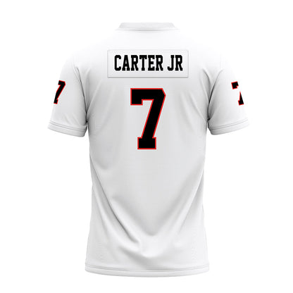 Texas Tech - NCAA Football : Terrance Carter Jr - White Premium Football Jersey-1