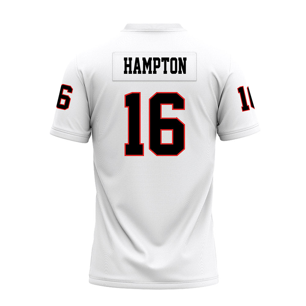 Texas Tech - NCAA Football : Ashton Hampton - White Premium Football Jersey-1