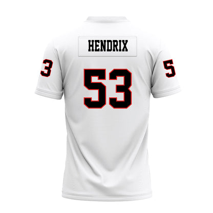 Texas Tech - NCAA Football : Holton Hendrix - White Premium Football Jersey-1