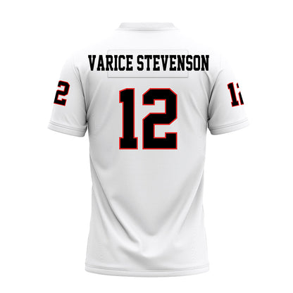 Texas Tech - NCAA Football : Marquez Varice Stevenson - White Premium Football Jersey-1
