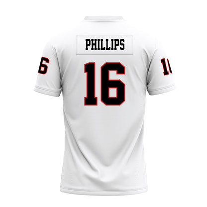 Texas Tech - NCAA Football : Holden Phillips - White Premium Football Jersey-1