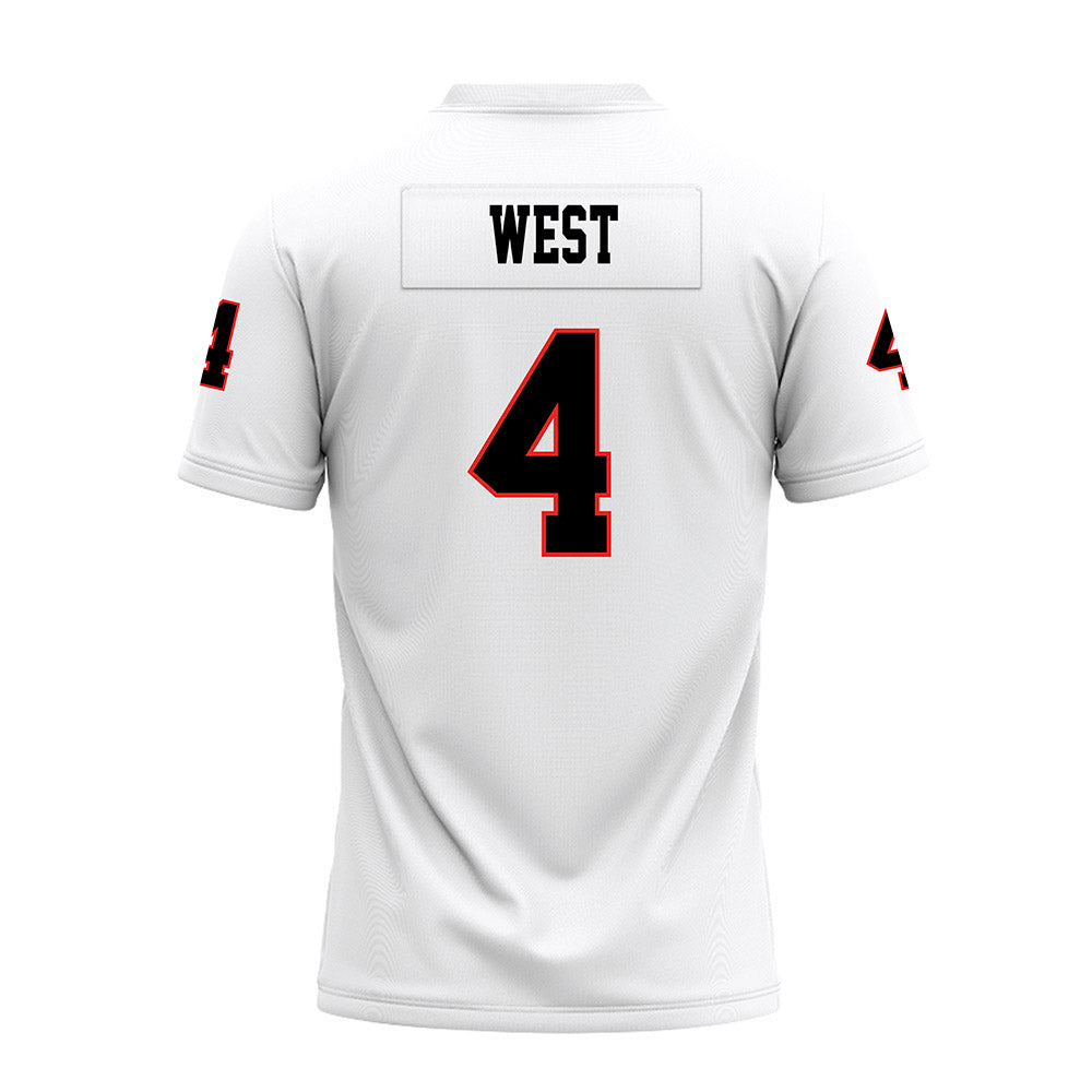 Texas Tech - NCAA Football : Tyrone West - White Premium Football Jersey-1
