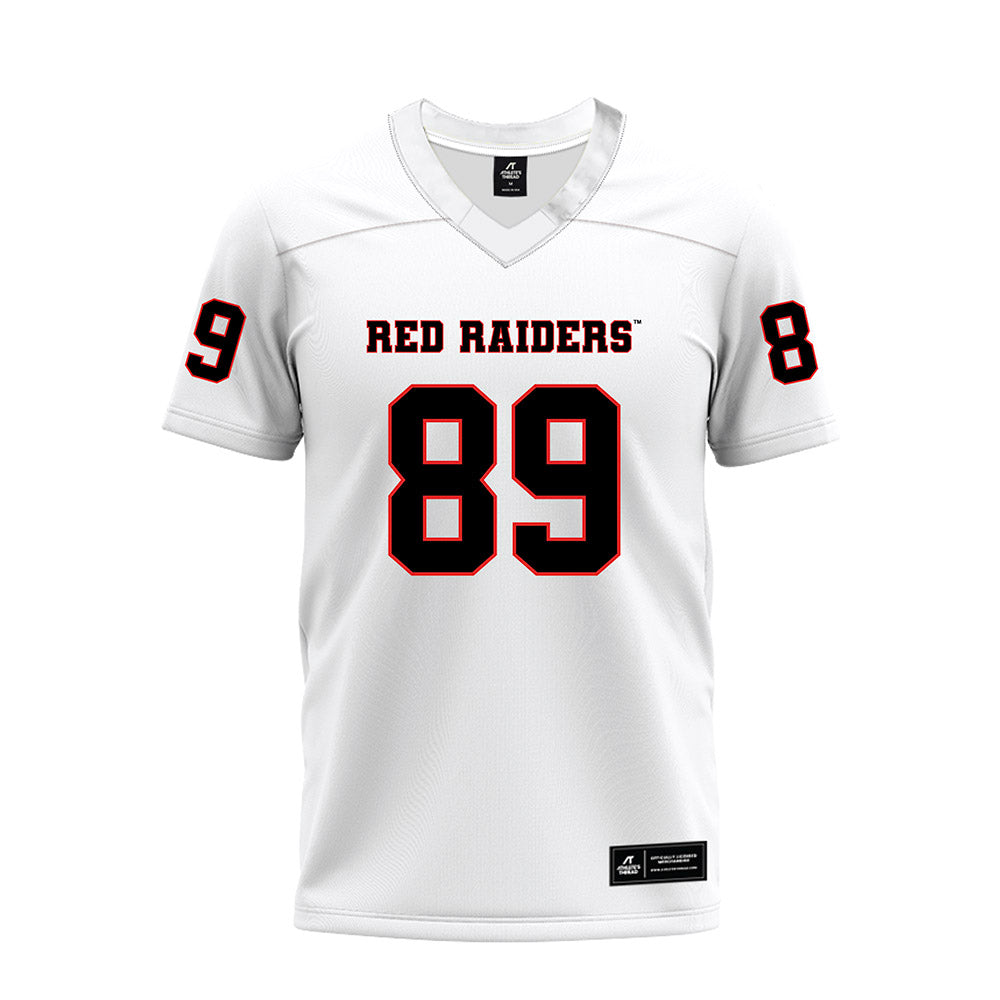 Texas Tech - NCAA Football : Jason Llewellyn - White Premium Football Jersey-0