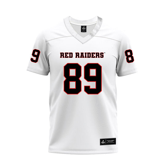 Texas Tech - NCAA Football : Jason Llewellyn - White Premium Football Jersey-0