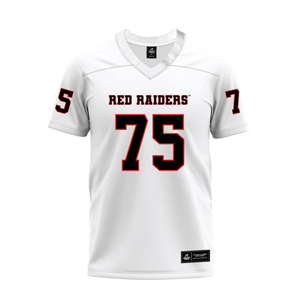 Texas Tech - NCAA Football : Garin Maley - White Premium Football Jersey-0