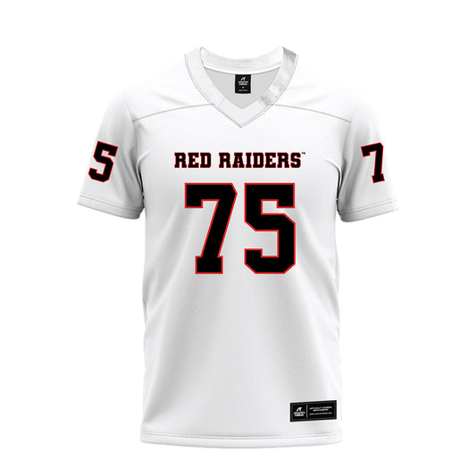 Texas Tech - NCAA Football : Garin Maley - White Premium Football Jersey-0