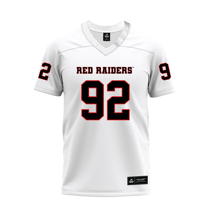 Texas Tech - NCAA Football : Kasen Long - White Premium Football Jersey-0