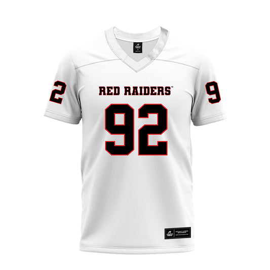 Texas Tech - NCAA Football : Kasen Long - White Premium Football Jersey-0