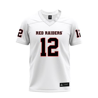 Texas Tech - NCAA Football : Marquez Varice Stevenson - White Premium Football Jersey-0