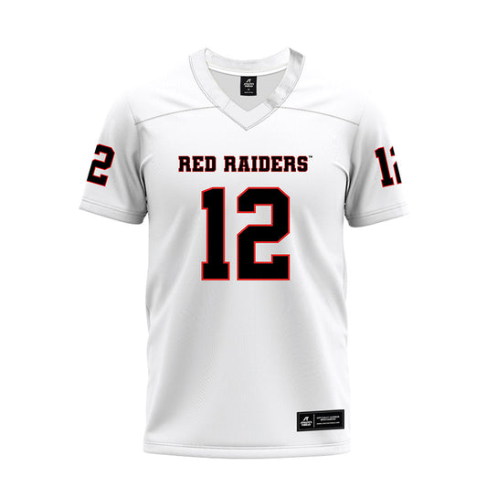 Texas Tech - NCAA Football : Marquez Varice Stevenson - White Premium Football Jersey-0