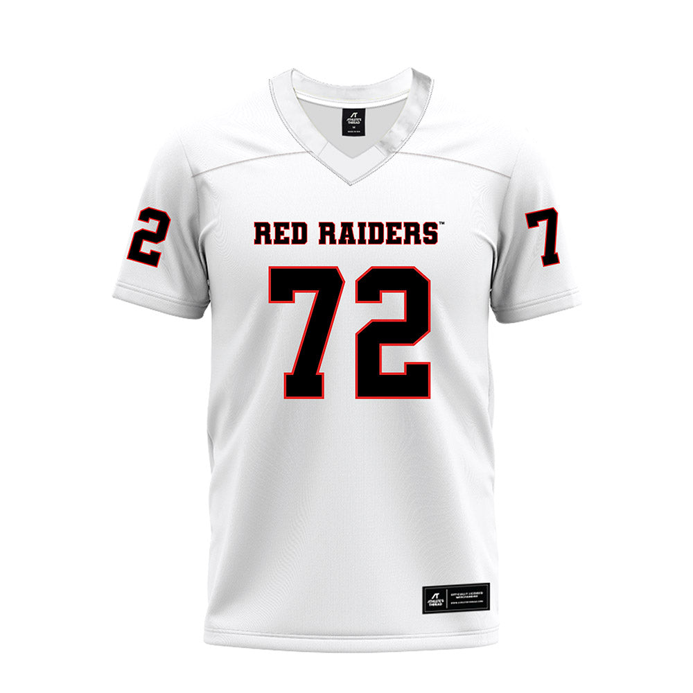 Texas Tech - NCAA Football : Sheridan Wilson - White Premium Football Jersey-0