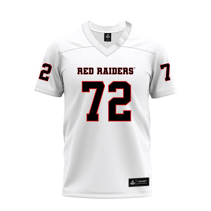 Texas Tech - NCAA Football : Sheridan Wilson - White Premium Football Jersey-0