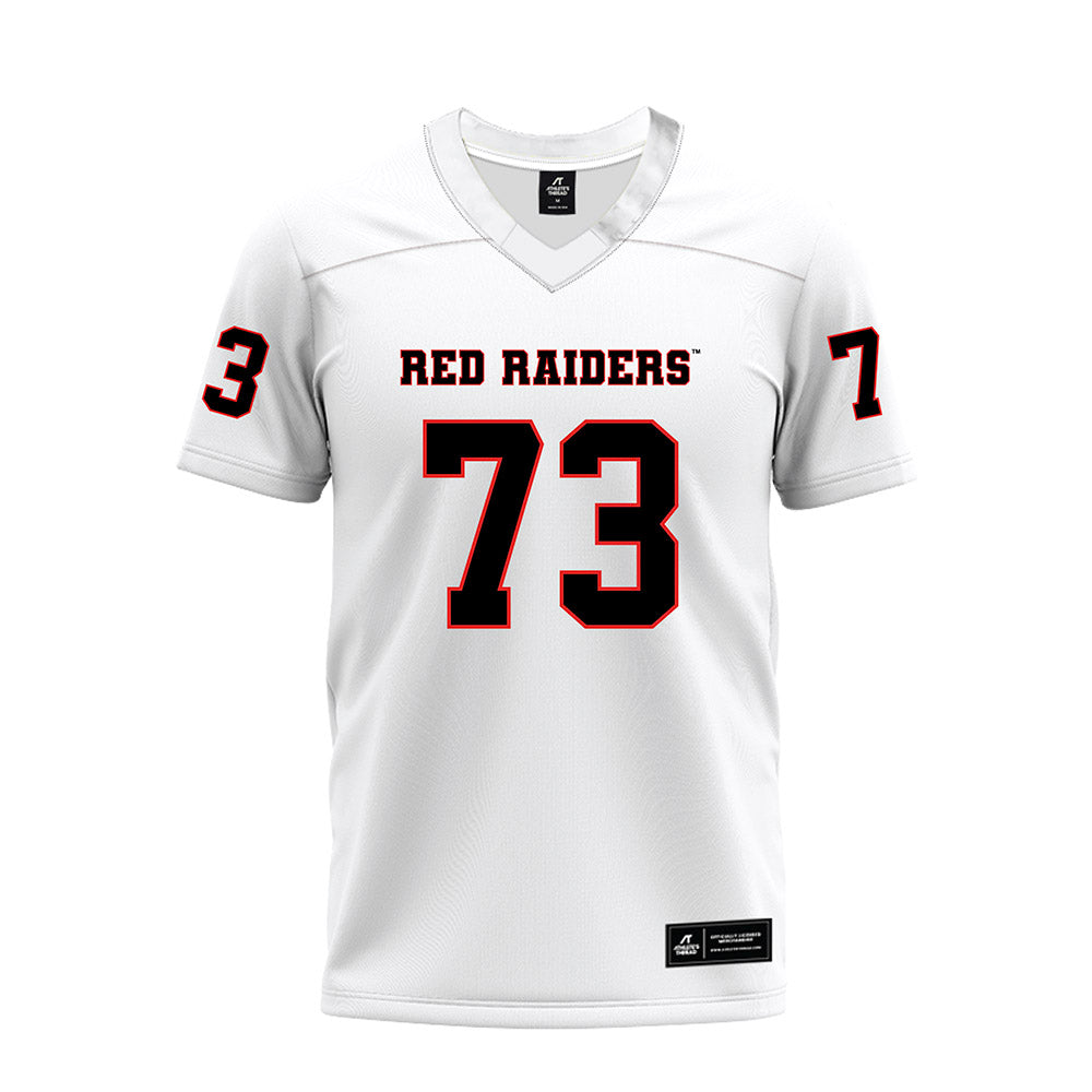 Texas Tech - NCAA Football : Danilo Guberinich - White Premium Football Jersey-0