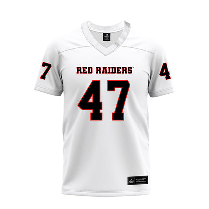 Texas Tech - NCAA Football : Rylan Vagana - White Premium Football Jersey-0