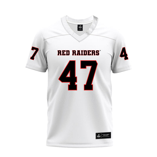 Texas Tech - NCAA Football : Rylan Vagana - White Premium Football Jersey-0
