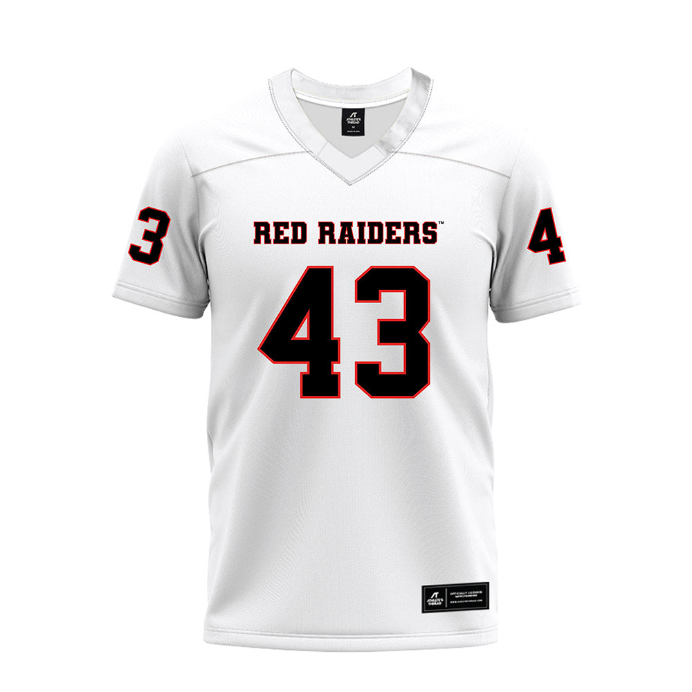 Texas Tech - NCAA Football : Chris Lemons - White Premium Football Jersey-0