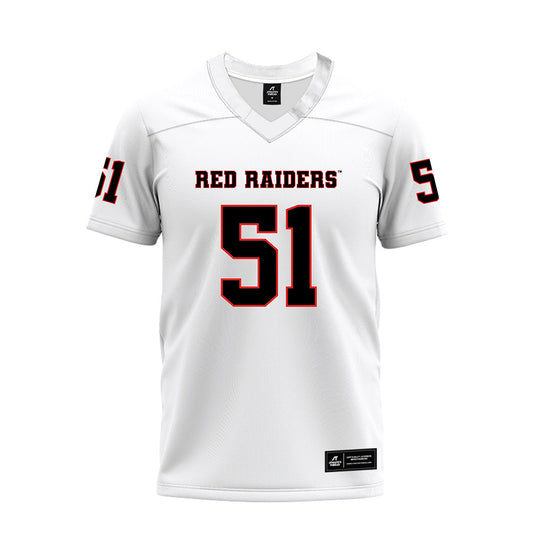 Texas Tech - NCAA Football : Jayden Cofield - White Premium Football Jersey-0