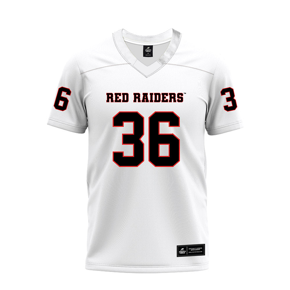 Texas Tech - NCAA Football : Justin Horne - White Premium Football Jersey-0