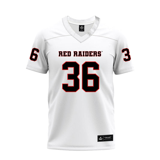 Texas Tech - NCAA Football : Justin Horne - White Premium Football Jersey-0