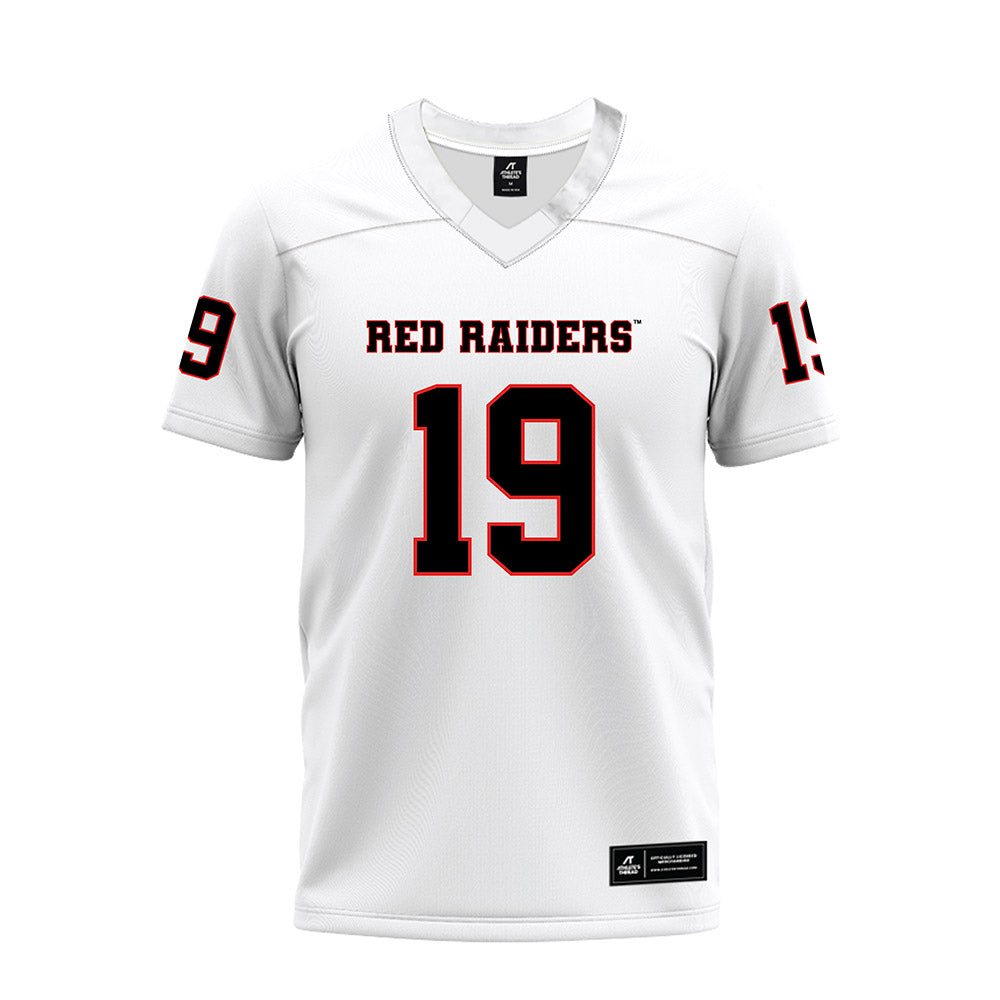 Texas Tech - NCAA Football : Quintaelyn Joyner - White Premium Football Jersey-0