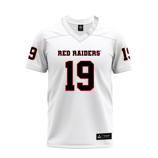 Texas Tech - NCAA Football : Quintaelyn Joyner - White Premium Football Jersey-0