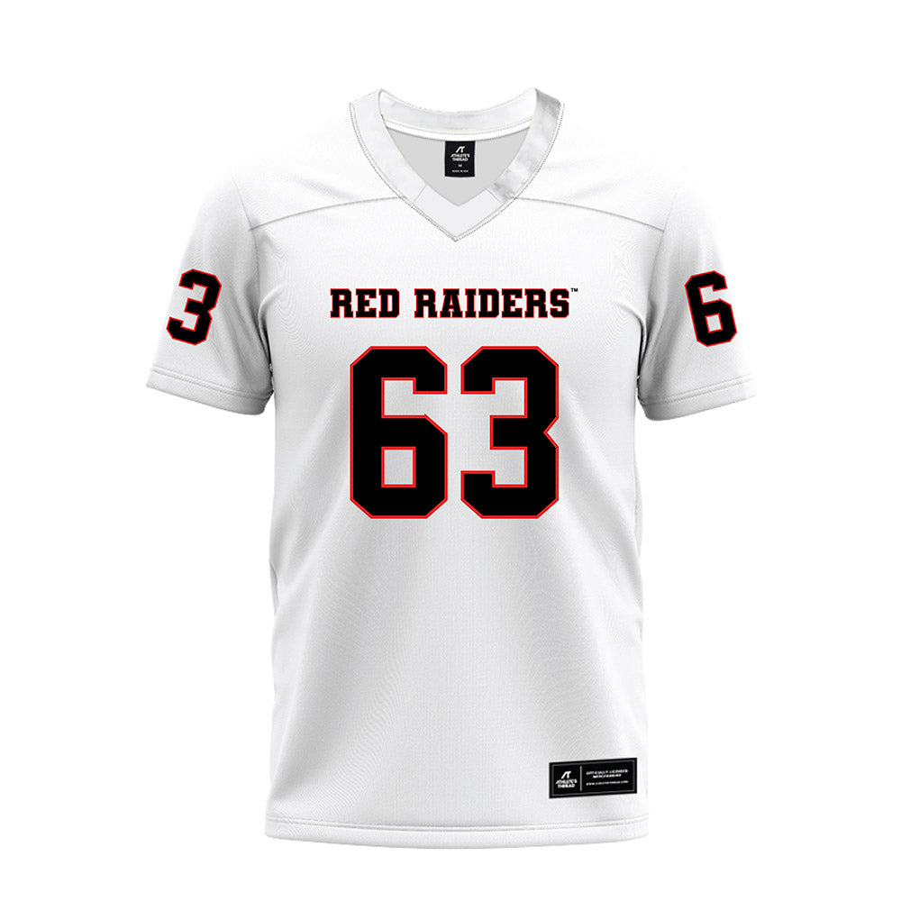 Texas Tech - NCAA Football : Daniel Sill - White Premium Football Jersey-0
