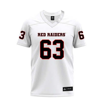 Texas Tech - NCAA Football : Daniel Sill - White Premium Football Jersey-0