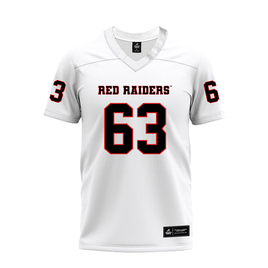 Texas Tech - NCAA Football : Daniel Sill - White Premium Football Jersey-0