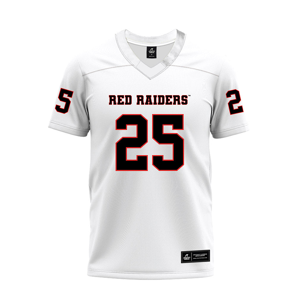 Texas Tech - NCAA Football : Chapman Lewis - White Premium Football Jersey-0