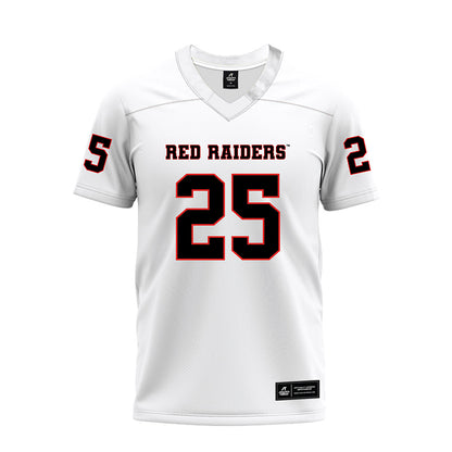 Texas Tech - NCAA Football : Chapman Lewis - White Premium Football Jersey-0