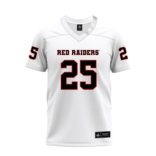 Texas Tech - NCAA Football : Chapman Lewis - White Premium Football Jersey-0