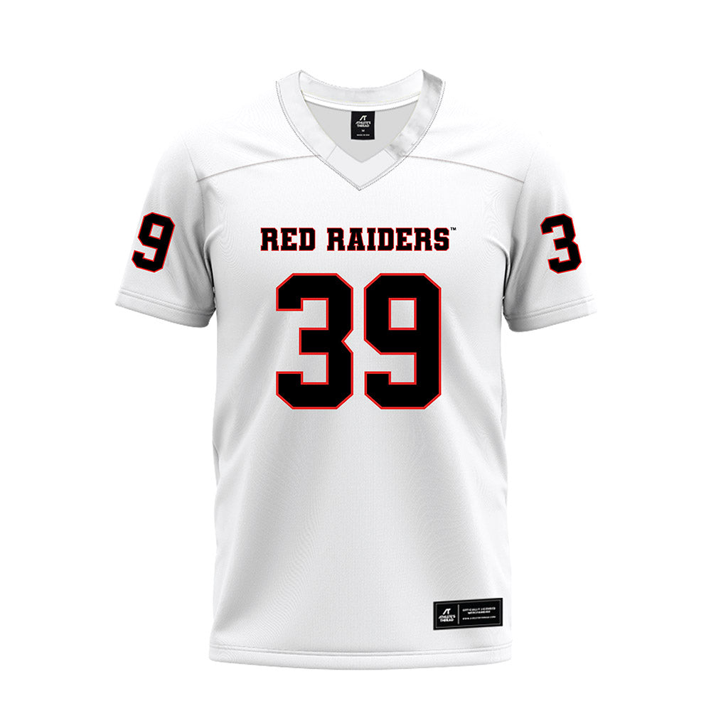 Texas Tech - NCAA Football : Luke Dillingham - White Premium Football Jersey-0