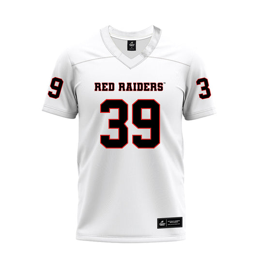 Texas Tech - NCAA Football : Luke Dillingham - White Premium Football Jersey-0