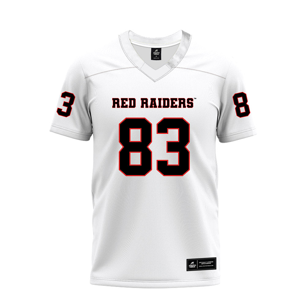 Texas Tech - NCAA Football : Jack Esparza - White Premium Football Jersey-0